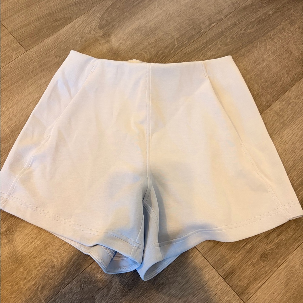 High Waist Women's Shorts in Light Blue